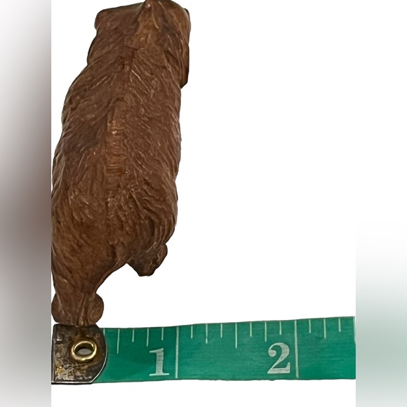 SOLD. Hand Carved Wooden Antique Vintage BEAR  Red Mouth - Picture 8 of 10